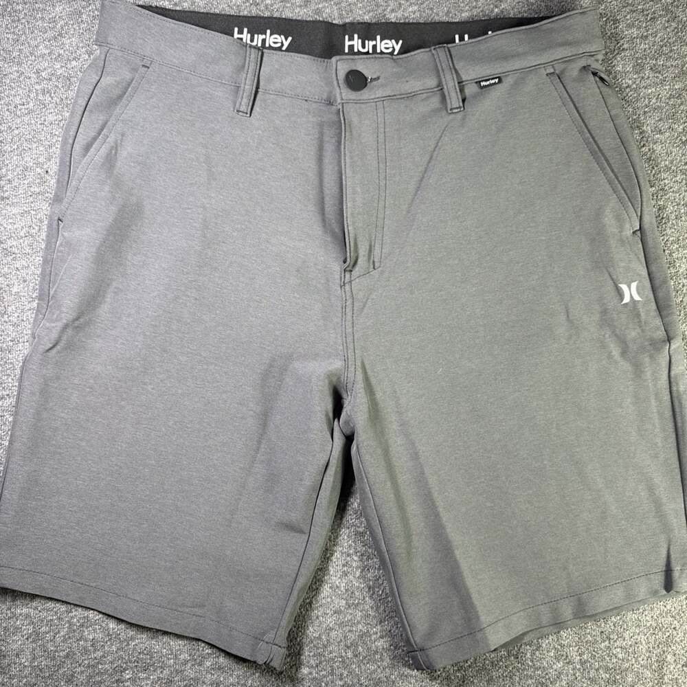 Hurley Mens Hybrid Shorts Grey Stretch Chino Boardshorts 34 1841938